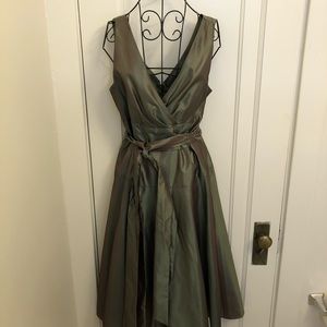 Beautiful iridescent satin dress